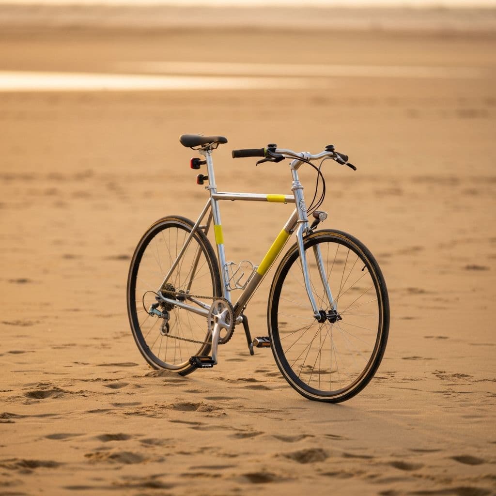 Bike rental in Kos - Modern bicycle on beautiful beach