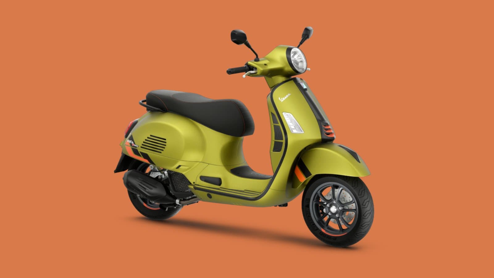 Scooter rental in Kos - Vespa scooter on Mediterranean coast